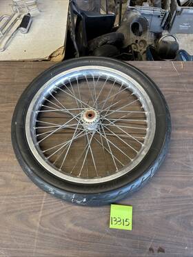 29123440 Flat Track Harley 19 Inch Aluminum Rim Spool Hub Chopper Flattrack 5/8 Axle Front Wheel 40spoke