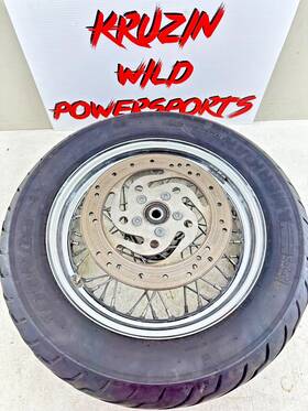 1422 Harley-davidson 2002 Softail 16x3 Rear Wheel Rim Spoke Laced Tire