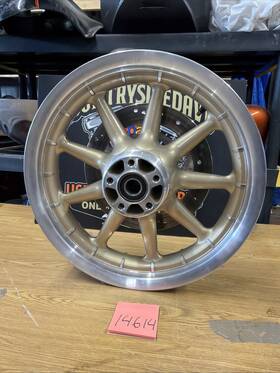 Harley-davidson 16 X3 2003 Anniversary Gold Rear Inch Mag Wheel 9 Spoke Wagon Touring Bagger Nto