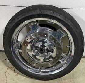 Harley-davidson 163640291831 2013 Streetglide Front Chrome Airstrike Rim 18 X 3.5 Abs Bearing