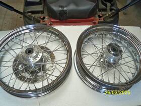 Dxmt4.50 Harley-davidson 17m/dxmt4.50 Oem Front And Rear Wheel 40 Spoke Rims