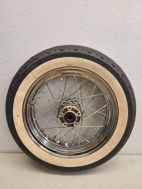 D402f Harley-davidson 186496022454 Rear Wheel Drum Brake Mt90 X 16 Inch Sr11 T 300d And Dunlop