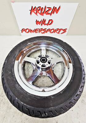 Harley-davidson 1999-2007 16x3 2000 Flh Electra Glide Thunderstar Front Wheel Chrome Rim Oem Nice