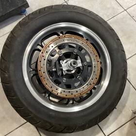 1h6094kkk Harley-davidson 2010 Yamaha Xvs950 Rear Tire/wheel/disc Brake And Sprocket