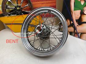Harley-davidson 22546 07-17 Softail Front Wheel 16x3 Laced 40 Spoke Rim Inch Bent
