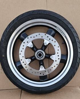 23500-12 Harley-davidson Dyna Switchback 5 Star Spoke Front Wheel Rim Tire 18x3.50