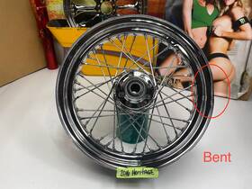 Harley-davidson 24763 Oem 07-17 Softail Front Wheel 16x3 Laced 40 Spoke Rim Inch Bent