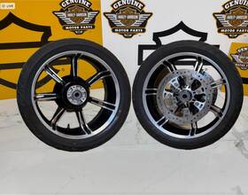 26521 Harley-davidson Oem 09-26 Touring Slicer Impeller 18 Inch Front And Rear Wheels Tires Rotors