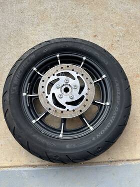 282828 Harley-davidson 2016-2022 Sportster Iron Xl883 Rear Rim Wheel With Brake Rotor