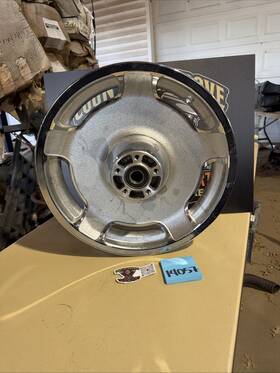 2948-09 Harley-davidson Chrome Air Strike Rear Touring Mag Wheel 16 Inch X 3 2000-08 Streetglide Oem