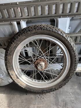 Harley-davidson 40091-70 Ironhead Sportster 18 Inch High Shoulder Rear Wheel 40991-70