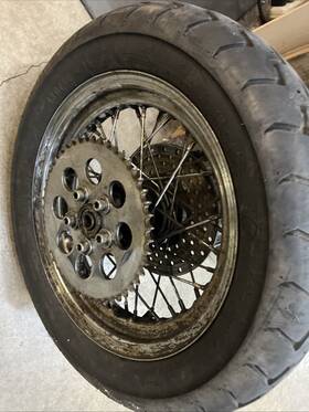 40908-81 Harley-davidson Oem 16 Inch Rear 40 Spoke Wheel #40908-81