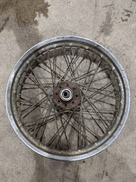 40989-53 Harley-davidson K Model 18 Inch Rear Wheel Khr Krtt Xlr Kr Ironhead Sportster Xl Xlh