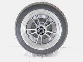 41018-08 Harley-davidson 2008-2012 Dyna Low Rider Fxdl Silver Cast Rear Wheel Rim And Tire