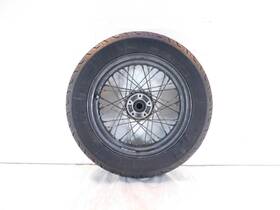 41052-05a Harley-davidson 2007 Sportster 883 And 1200 Low Chrome Laced Rear Wheel Rim Tire