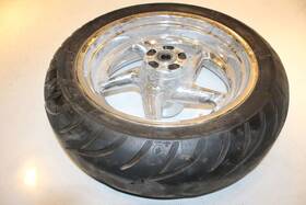 41099-08 Harley-davidson 2008 Fxstb Rear Back Wheel Rim Tire Michelin 200/55r17