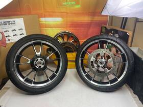 41373 Harley-davidson Oem 09-23 Touring Enforcer Wheels And Tire 19 Inch Front 18 Rear New Style