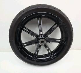 Harley-davidson 42173 Oem 00-26 Slicer Touring 18 Inch X 3.5 Black Front Wheel And Tire Impeller