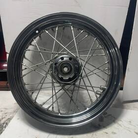43005-05 Harley-davidson 00-06 Softail Oem 16x3 Front Wheel Chrome Single Disc Spoke Laced