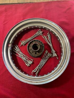 43006-40 Harley-davidson Panhead #43006-40 Kelsey-hayes Rim And Starhub