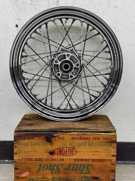 43251-80a Harley-davidson 43252-80a 16x3 40 Spoke Front Wheel Dual Rotor Softail Dyna