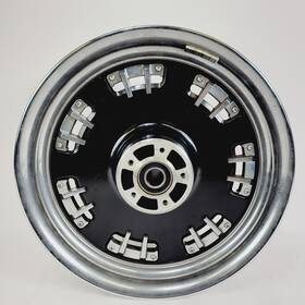 43265-09 Harley Davidson 2009 Dyna Fxdfse Cvo Fat Bob 16x3 Front Wheel Fang Contrast Crm