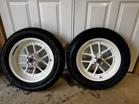 Harley-davidson 43300588 Fat Bob Wheel Set 2018 Fxfbs White Powder Coat Wheels Tires Low Miles