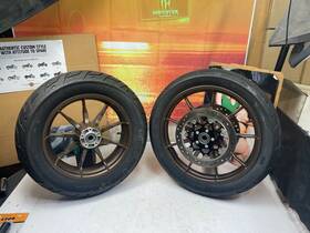 43300740 Harley Davidson Oem 18-24 Low Rider 9 Spoke 19 Inch Front 16 Rear Fxlrst Fxlrs M8 Softail
