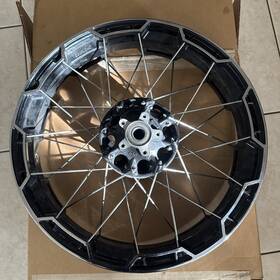 43300888 Harley-davidson Cvo 09-22 Oem Touring 21 Inch Front Black Chrome Cast Laced Spoke Wheel Rim