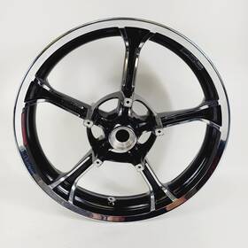 43300942 Harley Davidson Oem 00-23 Touring Cvo Contrast Chrome Tomahawk Front Wheel 19 X 3.50 Inch