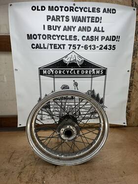 43341-88 Harley-davidson 1977-1983 19 Inch Front Wheel Sportster Fxr Fx Dual Disc