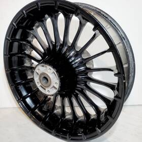 43433 Harley-davidson Oem 09-2024 Cvo 18 Inch X 5 Touring Turbine Rear Chrome Contrast Black Wheel