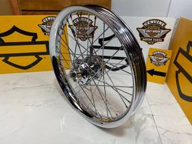 43445-05 Harley-davidson 45828 Oem 00-06 Softail And Dyna Wide 21 Inch X2.15 40-spoke Wire Front Wheel