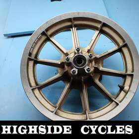43464-88 Harley-davidson 1280 95 Electra Glide Front Wheel Rim 10 Spoke Gold 16x3.00 Cast