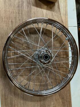 43761-07 Harley-davidson Fxst Fxdwg 21 Inch Laced Front Wheel 07-up