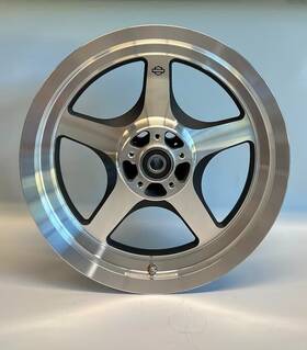 43771-00 Harley-davidson Black Thunderstar Custom Wheel Take-off