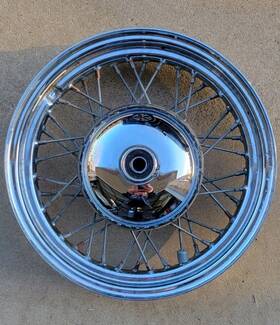 43806-81 Harley-davidson 16 Inch Front Laced Spoke Wheel Single Flange Shovelhead Softail