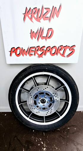44136-92 Harley-davidson 1995 Dyna Convertible 19x2.15 Front Wheel Rim Tire Dual Brake Rotor