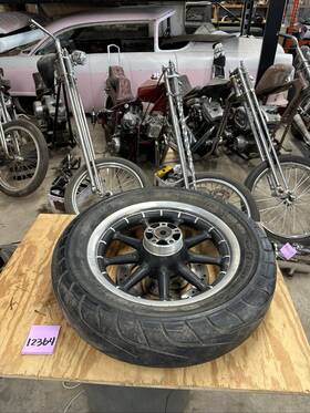 444666777 Harley-davidson 16x3 Rear Bagger Mag Wheel Touring 9 Spoke Weird Threads Blem