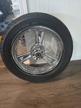 4456-07 Harley-davidson 2003-2004 Fxstdse2 Rear 3 Spoke Rim