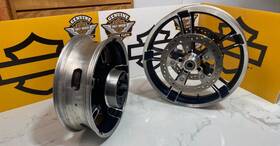 45681 Harley-davidson Genuine 09-24 Touring Enforcer Wheel 16 Inch X5 Rear 19 X3.5 Front Oem