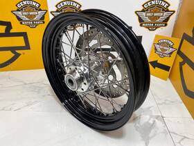45846 Harley-davidson Oem 09-17 Softail 40-spoke Black Front Wheel Rotor 16 Inch X3