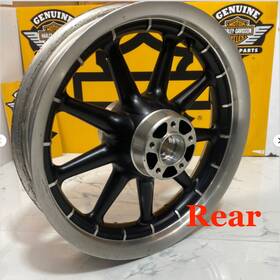 46866 Harley-davidson Rear Oem 02-08 Touring Dyna Softail Sportster 9 Spoke Wagon Wheel 16x3