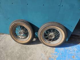 47-356 Harley-davidson Vintage Servicar Rear Wheels
