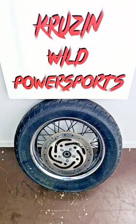 5848674 Harley-davidson 1999 Softail 16x3 Rear Wheel Rim Spoke Laced Brake Rotor