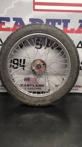 6969 Harley-davidson Vtg Chopper Knucklhead Girder Springer 19 Inch Spool Rim 36 Mini Drum Panhead