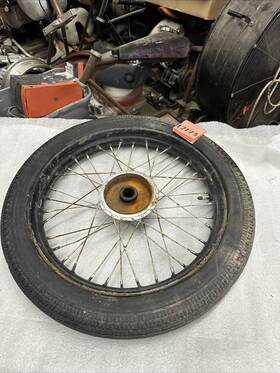 99988 Harley-davidson Hummer Front Wheel Scat Bobcat Hub Spoke Rim Part Out Have Others Genuine