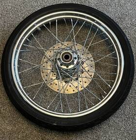 Mh90-21 Harley-davidson D402f 2006 Dyna Wide Glide Front Wire Rim With Tire