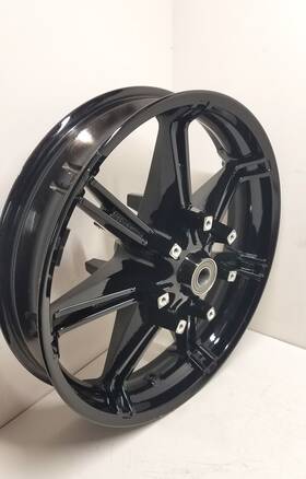 Harley-davidson E18x3.50mt Harley-davidson Touring 18 Inch 7 Spoke Front Wheel 18x3.5 Black Slicer Impeller