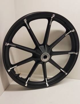E19x2.15 Harley-davidson Front Wheel Rim Bent 19x2.15 Black Contrast Cut